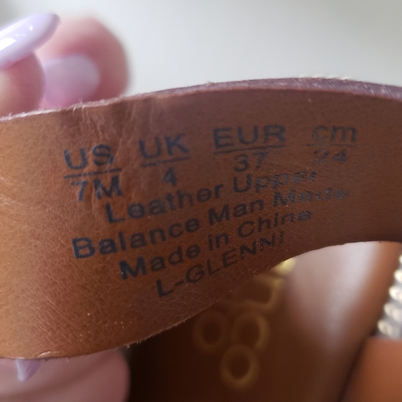 #8-Franco Sarto leather sandles sz 7 - Picture 3 of 8